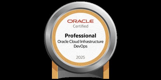 Oracle Cloud Infrastructure 2025 Certified DevOps Professional badge